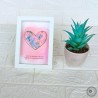 Cuadro de corazón - Arte fluido con Resina - Regalo Personalizado