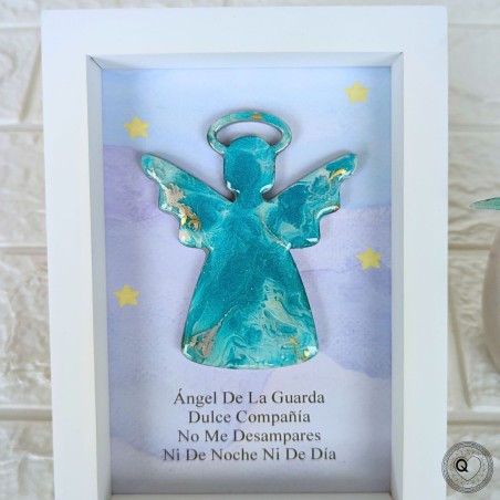 Cuadro Angel De La Guarda - Regalo de Nacimiento